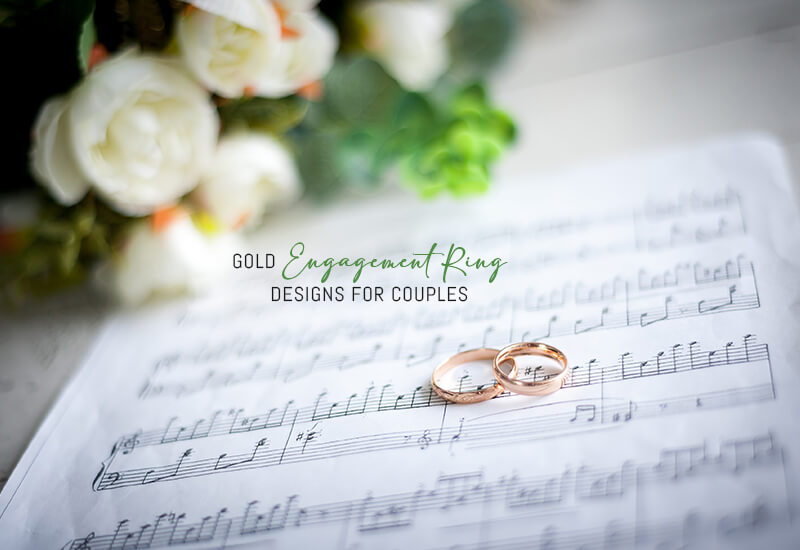 Gold engagement ring designs for couples