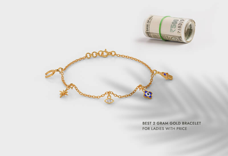 Best 2 Gram Gold Bracelet for Ladies With Price