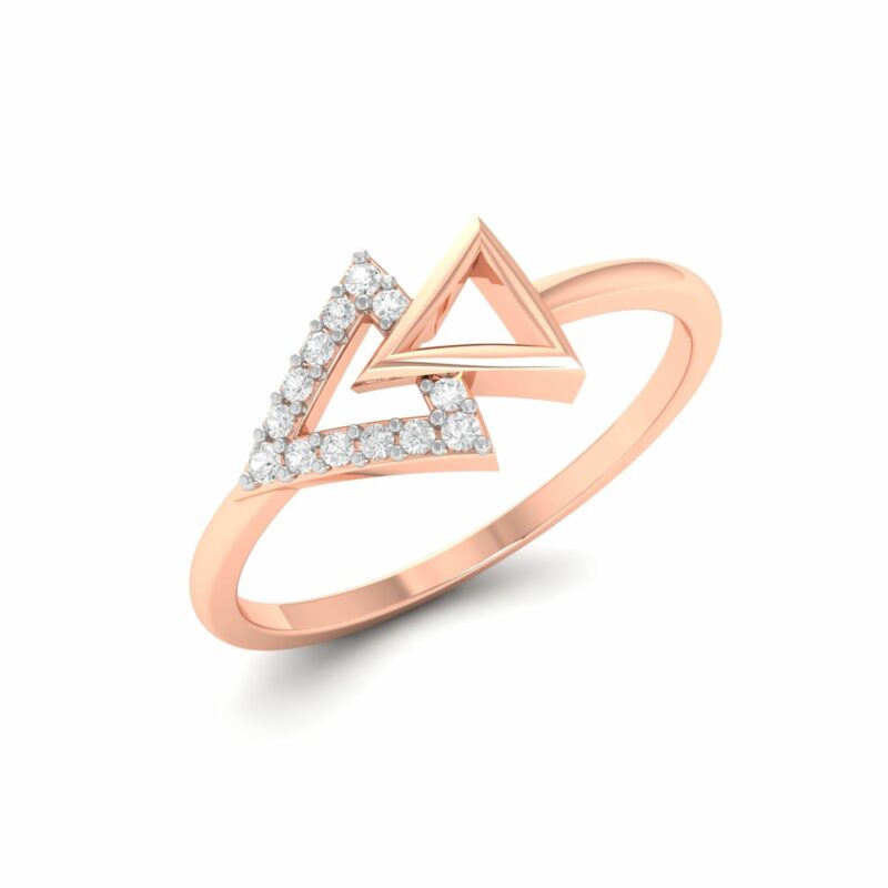  ||1Gram Gold Couple Rings The Trendy and Budget-Friendly Choice for Couples || Dual Tri Diamond Ring ||