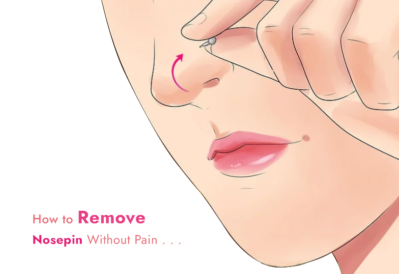 How to remove nose pin without pain