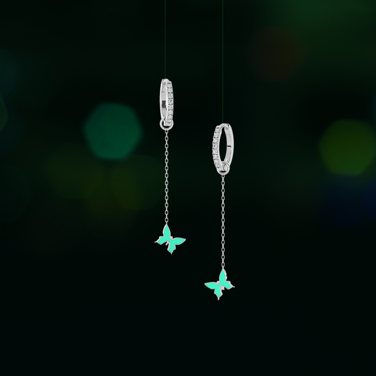 Stylish Sui Dhaga Earrings for Diwali || Mariposa Diamond  Sui Dhaga Earrings ||