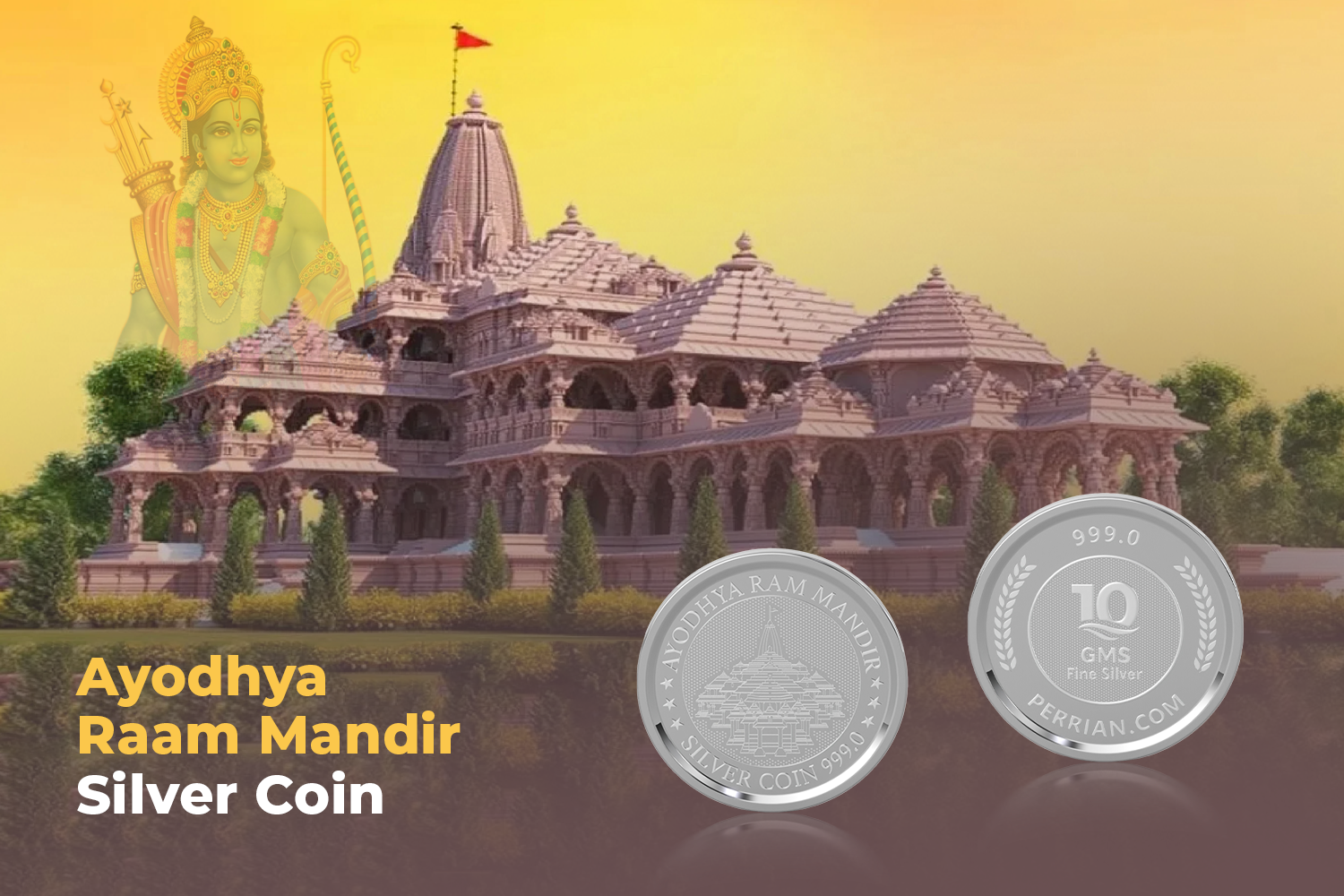 Buy Rammandir Silver Coin Online